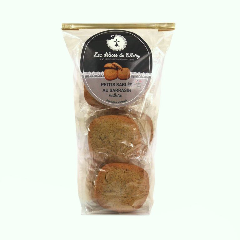 1-Petits Sablés Breton au Sarrasin Nature en sachet de 150g - les Délices de Sillery